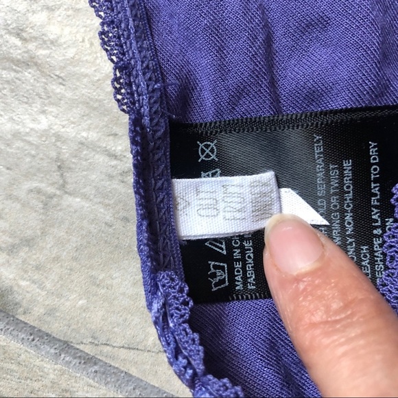 Urban outfitters “out from under” lace halter Racerback purple bralette. Size S - Picture 6 of 8